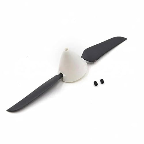 SPARKHOBBY 2 Set 4.5x3/5.1x3.1/5.5x3.3 Mini Folding Propeller Paddle with 2.0mm aperature Prop Spinner Cover for RC Glider Drones (2set 5.1x3.1 CW)