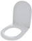 Sedile WC Copriwater Con Soft Close Chiusura Ammortizzata Tavoletta UNIVERSALE 458 x 361 Mm Bianco Rapido Montaggio Adatta Per Tutti i WC Standard Facile Da Pulire In Plastica Antibatterica (Forma D)