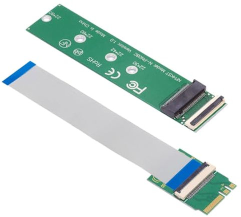 CY Adapter 2230 NGFF A+E-Key Male to NVME M-key Female Extension Cable for Laptop Mainboard SSD 2280