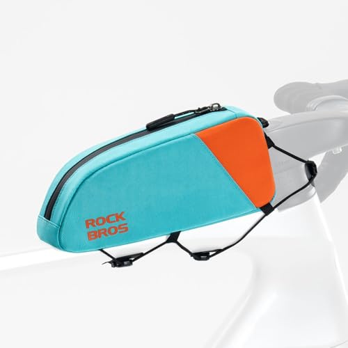 ROCKBROS Bicycle Frame Bag, Bicycle Bag Top Tube Handlebar for Cycling Road MTB, 22.5 x 6.5 x 9.5 cm