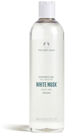 The Body Shop Gel doccia al muschio bianco (1 x 400 ml), iconico gel doccia da donna, bagnoschiuma floreale e sensuale con profumo esclusivo, muschio cruelty-free, cura del corpo vegana