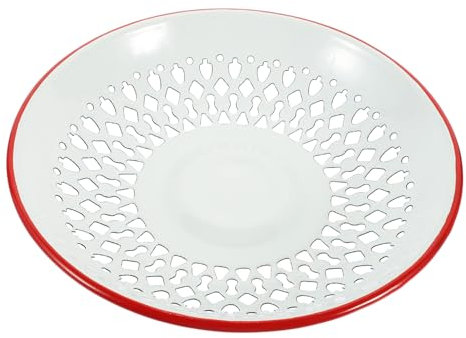 OFFSCH Cesto Porta Frutta in Smalto Blu Fori, per Conservare Frutta Secca e Snack, per Picnic, Design Multifunzionale e Resistente