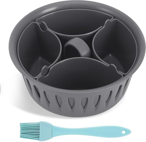 GTNCE Eier Pochierer Egg Boiler, Eierkocher 4 Eier mit ein Ölpinsel, Kompatibel mit TM31, TM5, TM6 – Dampfgaren für Gekochte und Pochierte Eier, Zubehör für Thermomix Garkorb und Eierkochen