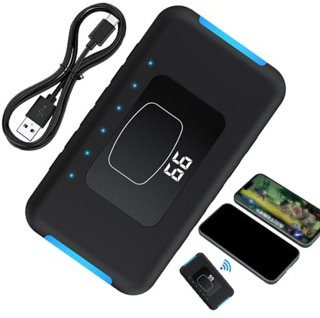 Upgrade Wireless Clicker Targetable, Wireless Device Speed Clicker Tapper, Simulated Finger Auto Clicking with Mute Function for Shopping, Games, and Repetitive Tasks