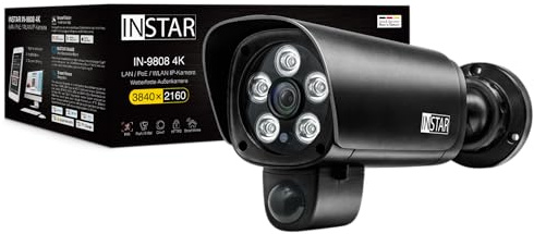 INSTAR INSTAR IN-9808 4K schwarz 18001 IP Övervakningskamera