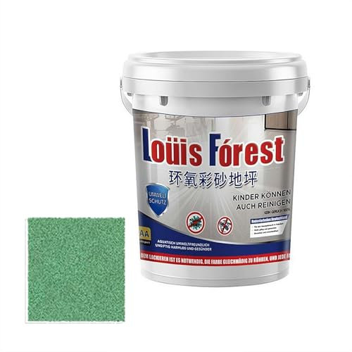 SHUZHENG Louis Forest - Vernice epossidica per pavimenti, effetto marmo lucido, impermeabile, a base d'acqua, vernice epossidica impermeabile a base d'acqua, vernice per pavimenti in cemento, vernice