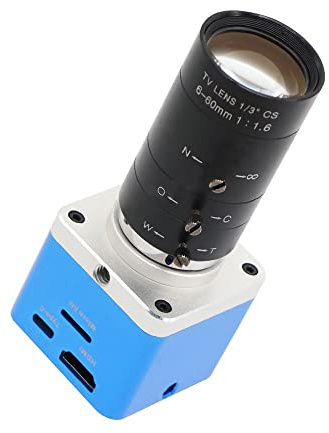 Lab Microscope Accessories 4K Ultra H_D USB H_DMI with 6-60mm F1.6 Manual Focus Varifocal Length c_ctv Lens for Web Camera Meeting Live Stream Teaching