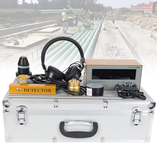 Detector Fugas De Agua SubterráNea Sensor Fugas Agua UltrasóNico Profesional Detector TuberíAs SubterráNeas para Uso DoméStico Y Exterior