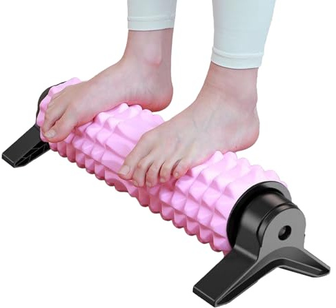 GjnjfdF Pilatesrulle i skum - tygmassager - bärbar ergonomisk massager för yoga fitness gym