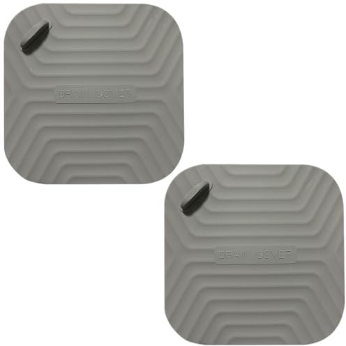 Pack de 2 Unidades - Tapa de Silicona para Desagüe Ducha - Tapón para Bañera, Ducha o Cocina - Evita Malos Olores o cucarachas - 15 centímetros.