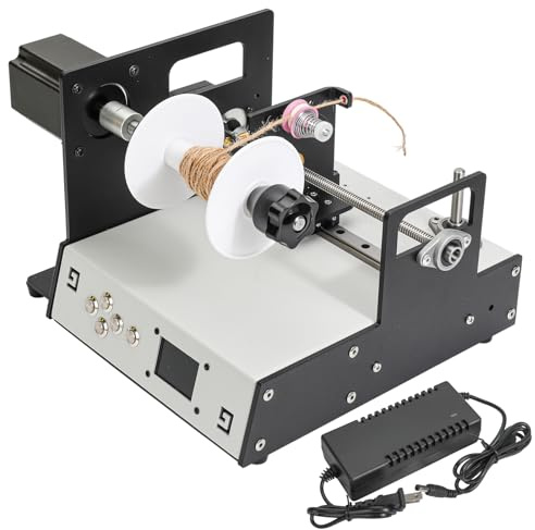 CHENNTA Automatic Coil Winding Machine, CNC Automatic Wire Winder with 0.01MM Precision 120-900 RPM Adjustable Speed, 2.3NM Torque - for Transformer, Choke, Tube Amp Coils