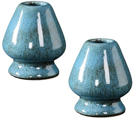 Limtula Soporte único de cerámica para batidores de matcha, hecho a mano, de cerámica, para batidores de matcha, accesorios de ceremonia de té tradicional