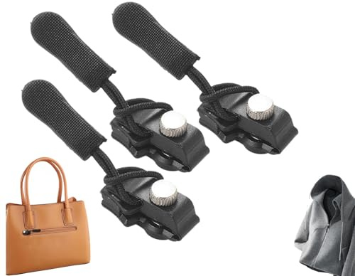 3-Teiliges Reißverschluss-Reparaturset, Universelle Abnehmbare Schieber, Ersatzschieber, Ersatzschieber Für Reißverschlüsse Für Rucksäcke, Stiefel, Jacken, Mäntel, Hosen, Gepäck