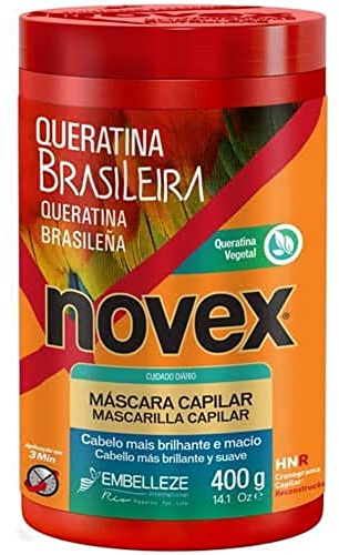 Novex Masque Capillaire À Kératine Brésilienne , Multi 400 G (Lot De 1)