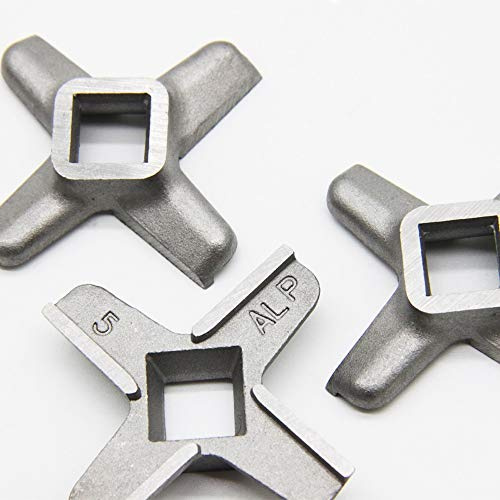 NIDUNO 3 Pieces Meat Grinder Knife #5 Mincer Blade 620949 Spare Parts For Bosch MUM4502 MUM 5 MFW1501 1545 For Philips HR27 For Siemens MF15500
