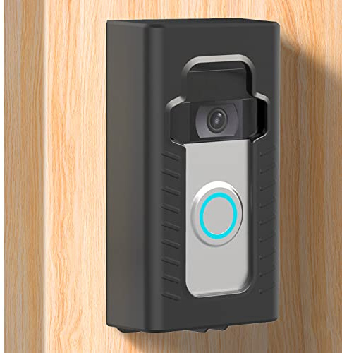 BFYTN Adhesive Mount Compatible with for Video Doorbell No-Drill Mounting Bracket Cover Holder Not Block Doorbell Sensor