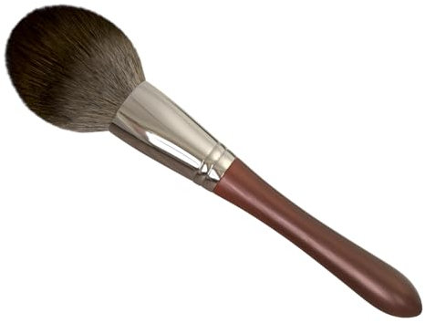 Azukilife Dense Blush Brush for Cheeks, Soft Fluffy Makeup Brush for Blush & Foundation, Walnut Wood Handle, Ergonomic Grip, Durable Metal Ferrule, Professional Face Brush