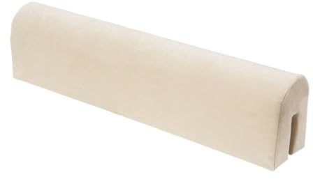 shivler Bettkantenschutz für Kinderbetten Kissen für bettumrandung Rausfallschutz Abdeckung Kantenschutz für Babybett (Beige, 50cm)