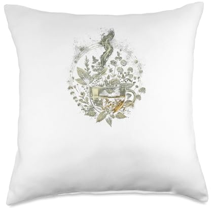 Herbal Tea Infusion Throw Pillow