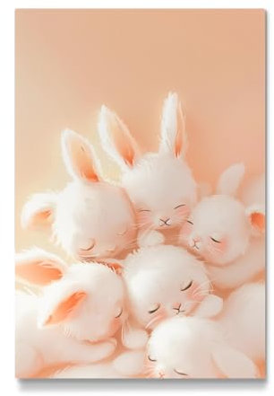 artboxONE Galerie-Print 90x60 cm Ostern-kuscheln hochwertiges Acrylglas auf Alu-Dibond Bild - Wandbild von Carina