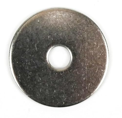 Rondelle di Carrozzeria Inox A2 – Confezione da 25 – Rondelle grandi a largo diametro – Vari Ø interni ed esterni – Per fissaggi su metallo, legno e carrozzeria (6.4X30X1,5)