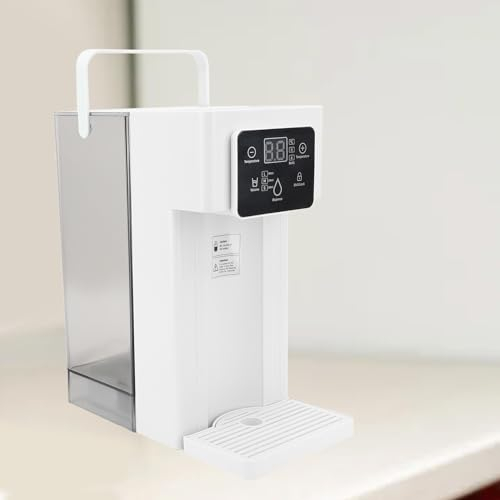 Dispensador de Agua Caliente Instantáneo 3s Mini, Dispensador de Agua Caliente de Calentamiento Rápido 3L Ajustable 7 Temperaturas Tetera Eléctrica Caldera de (Blanco)