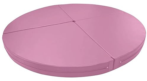 Stangen-Crash-Matte – 1,2 m/1,5 m/1,6 m/2 m runde, faltbare Stangentanzmatte, tragbare Yoga-Übungsmatten, Tanzkissen, Fallschutzpolsterung für Tanzstange