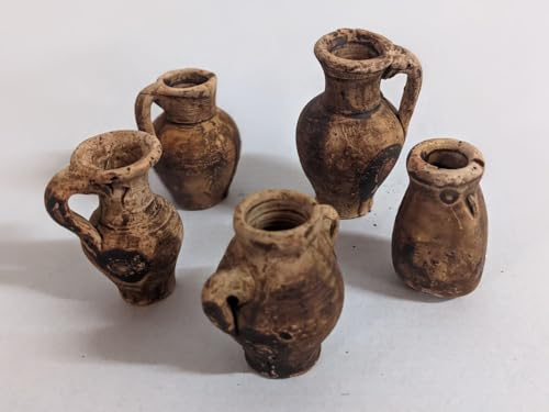 menta-modellbau Amfore - Vasi con manico, 5 accessori per presepe