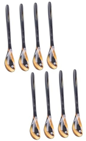 TOPBATHY Juego Para 8 Piezas De De Cucharas De Cucharillas Cucharilla Postres Miel Cucharas De Cucharada De Sopa