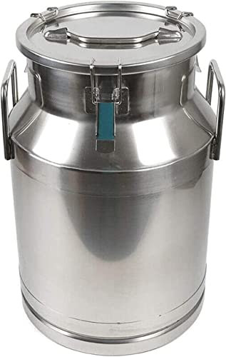 Generisch Milchkanne aus Edelstahl 304, robuster Milcheimer, Weineimer, Fass, Milchvorratsbehälter, Tragekanne mit versiegeltem Deckel, Flüssigkeitsbehälter, 30 l (7,95 Gallonen)