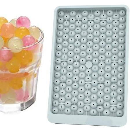 Isbitsberedningsbricka | 159 stycken små isbitsbehållare – isformar i silikon, liten isbitsform för kylning av drycker, kaffe, juice, whiskyte och kaffe