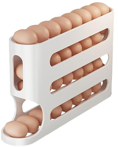 Organizzatore di uova - Porta di uova del frigorifero, organizzatore di uova da cucina | Porta di conservazione delle uova in frigo con strati, organizzatore del contenitore per uova durabile, conteni