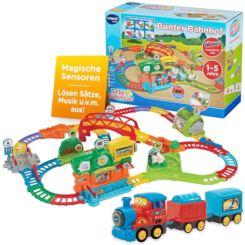 VTech TUT TUT Baby Flitzer Bunter Bahnhof Zug Spielset