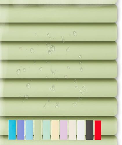 Persiana Veneciana Aluminio, Persianas de Privacidad, Cortina Lamas Impermeable Metal, 20 40 55 60 78 88 100 130 170 200cm Ancho Cortinas Oscurecimiento Habitación(Fruit Green)