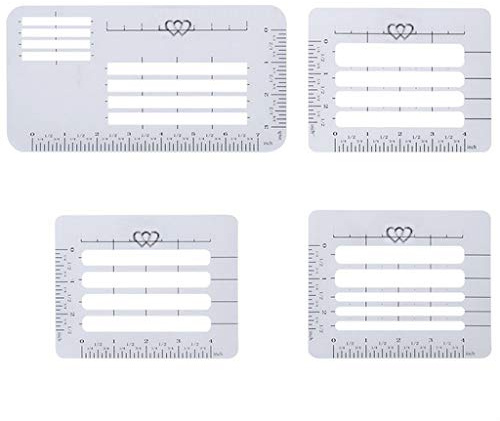 Adressierungsanleitung, Notizbuch, Mehrzweck-Briefumschlag, Schablonen-Set, Vorlagen, Lineale, Tagebuch, Grußkarte, Briefumschlag, Schablone, 4 Stück