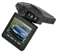 Mini HD DVR Telecamera per Auto con Monitor LCD 2.5, Videoregistratore Portatile HD, 6 LED Infrarossi, Registrazione Ciclica, Supporto SD 32GB, USB 2.0
