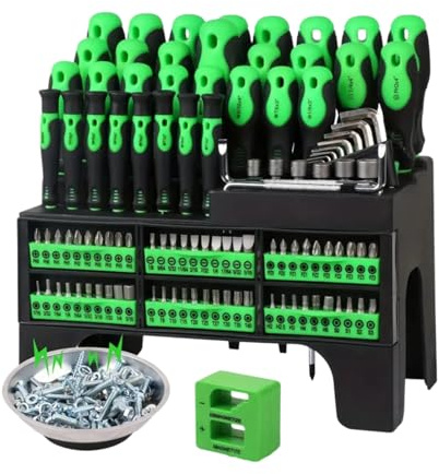 Set di punte per cacciavite, set di cacciaviti magnetici, strumenti di riparazione meccanici professionali, ricambi per foratura multifunzione, robusti assortimenti di fissaggio con gambo esagonale