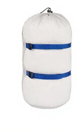 Vilgftyiet Ultralätt 20D silnylon kompressionspåse för vandring och camping - vattentålig, packbar förvaringsväska med dragsko, storlek M (16 cm x 35 cm)
