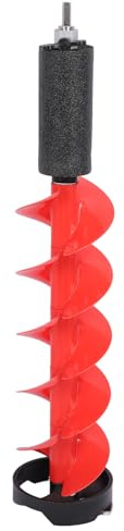 Eisbohrer, 6 Zoll Durchmesser 28 Zoll Länge Eisbohrer Set aus Nylon Aluminium Legierung mit Bohradapter und Verlängerungsstangen zum Angeln und Bohren