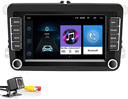 PolarLander Bluetooth Bilradio 2 Din 7 Android 8.1 Car Mediaspelare Bil Stereo WIFI GPS Bilradio Navigation För Skoda V/W Passat B6 Polo Golf