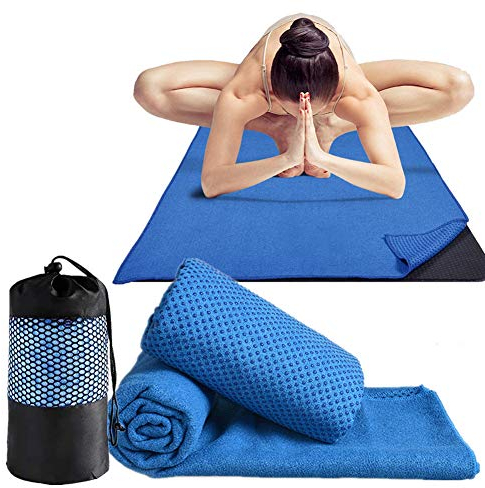 WPCASE Yogahandtuch Antirutsch Yoga Handtuch Yoga Towel Yoga Decke Sporthandtuch Fitnessstudio Yogadecke Yogahandtuch Yoga Handtuch rutschfest Yoga Handtuch Antirutsch Handtuch Yoga Blue,-