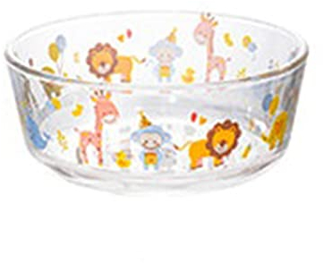 caihuashopping Bol de Service Bol de Soupe de Soupe en Verre résistant à la Chaleur Soupe Transparente Mignon de Nouilles instantanées avec Couvercle Vaisselle Saladier Verre (Color : 1000ml)