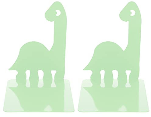 Dinosaurier Buchstützen Aus Metall - 1 Paar rutschfeste Buchhalter Für Schreibtisch, Zuhause, Büro, Bibliothek - Kinderfreundliches Design