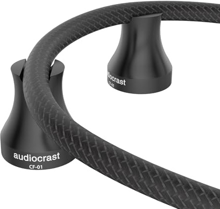 Tertullus 1 styck HiFi kabelhållare för HiFi strömkabel, kabelhållare superstabil kabelhållare vibrationsdämpare CF-01