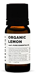 Aceite esencial de limón puro 100% orgánico, 10 ml, refrescante y estimulante, lote pequeño, de origen sostenible directamente de la granja en Italia
