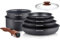 Batterie de cuisine 8 pieces ARTHUR MARTIN - Aluminium - Poignée Bois - Tous feux dont induction