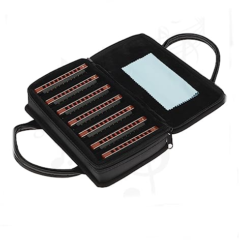 Mundharmonikas Diatonische Mundharmonika-Set, 10 Löcher, Harfe, Diatonische Mundharmonika, Mundharmonika-Set, 7 Tasten, Für Erwachsene, Bandspieler