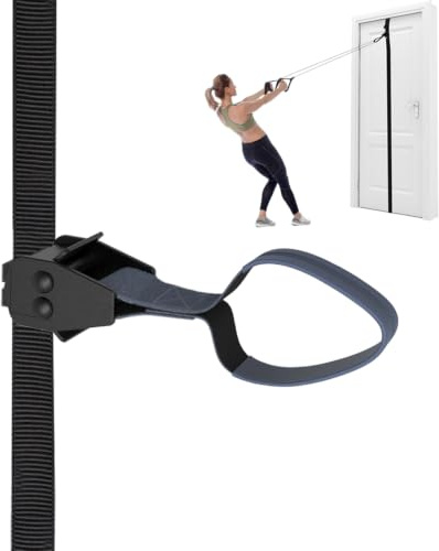 FITKIT Cinghie di ancoraggio mobili per porte e pareti con punti multipli regolabili per bande di resistenza, attacco per allenamento per palestra domestica, adatto per porte da 1,8 a 2,4 m