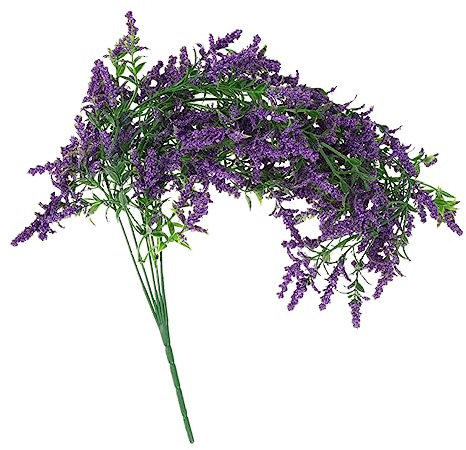 PRETYZOOM Künstlicher Lavendel Anhänger Kunststoff Wandbehang Deko Wohnzimmer Hochzeit Party Umweltfreundlich Farbecht