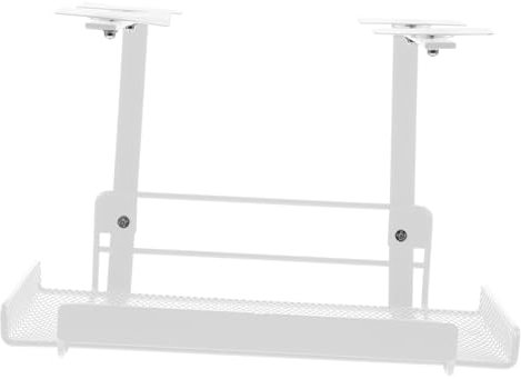 KOMBIUDA Desk Cable Management Rack for Wire Organizer Cord Storage Tray Mesh Design for Office Desk Clutter